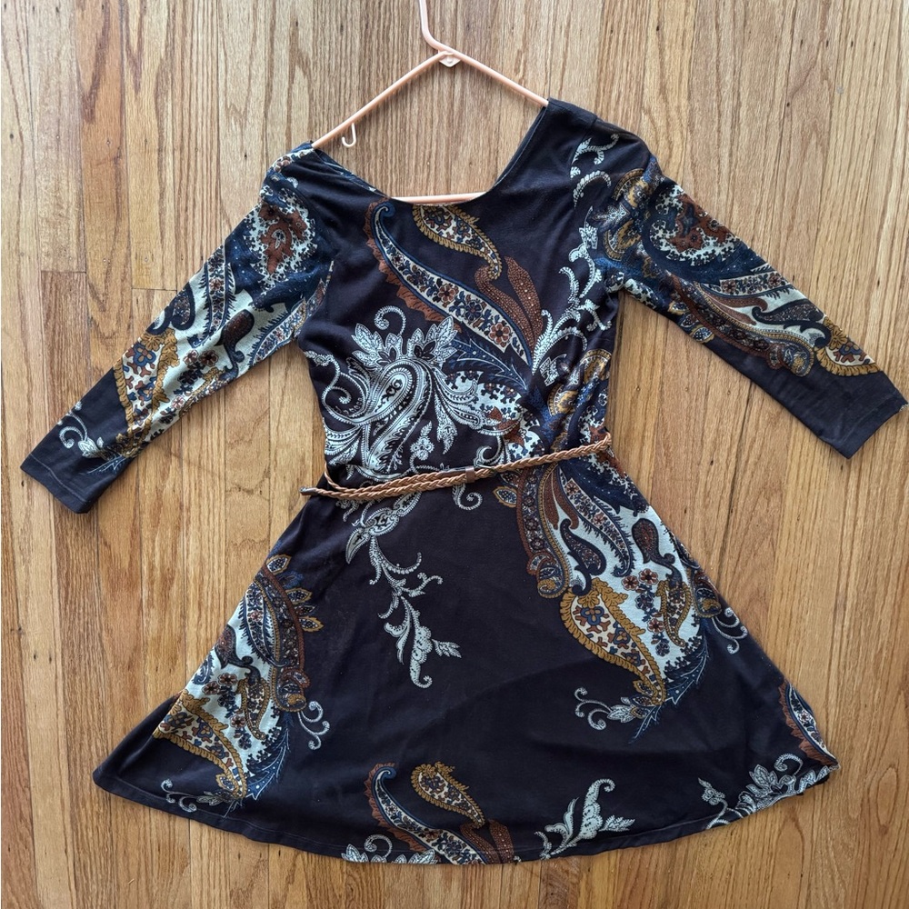 Zara elegant dress with belt / EU S , US S/4